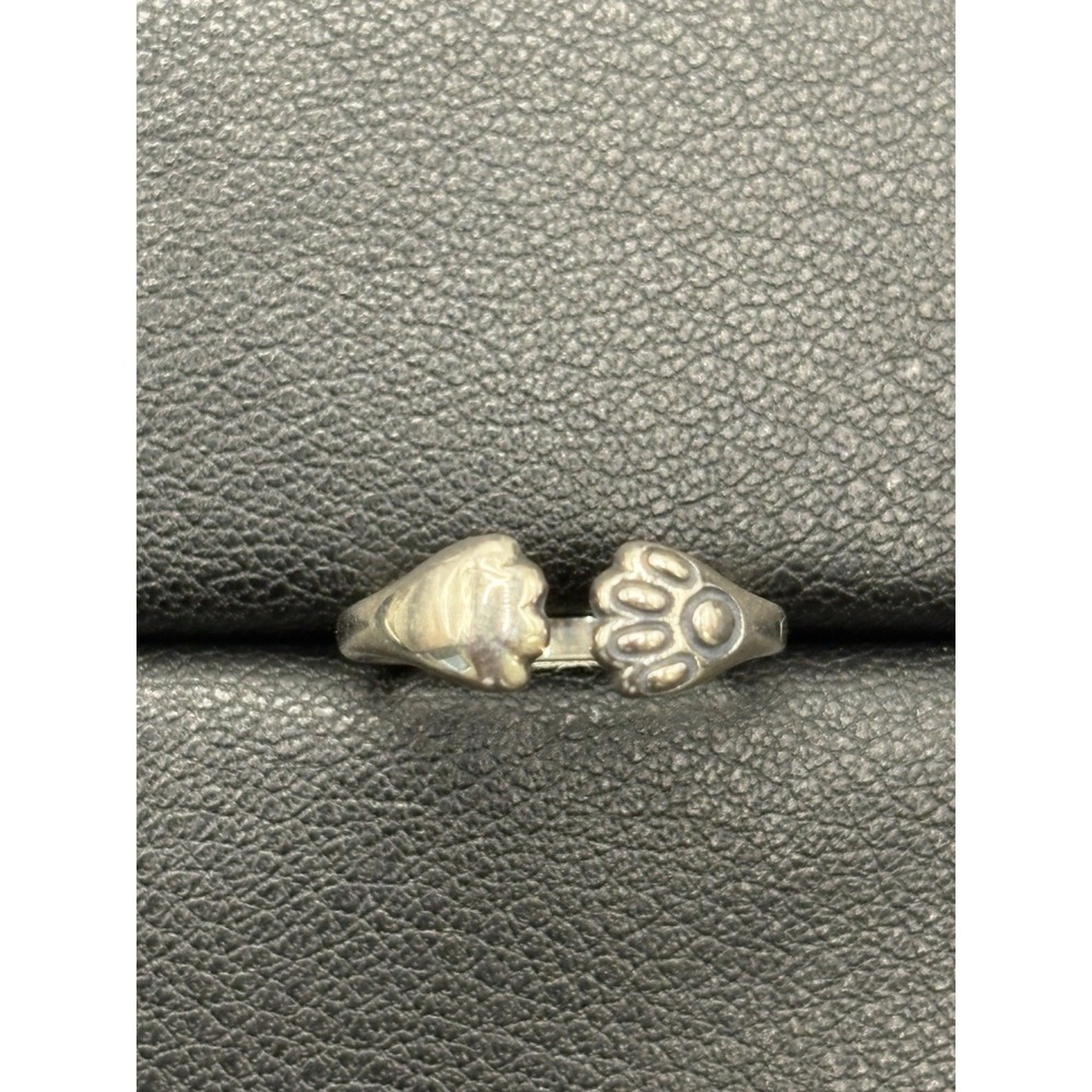 New Condition Sterling Silver Pet Paws Toe Ring H17